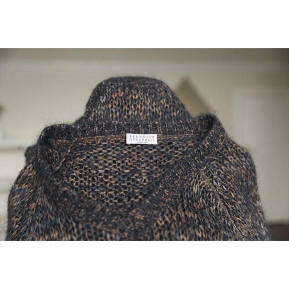 Brunello Cucinelli Sweater Top Monili trim lightweight size M - Picture 5 of 7